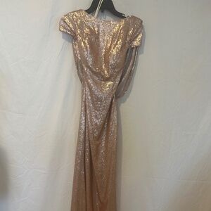 Rosegold shimmery gown size 6